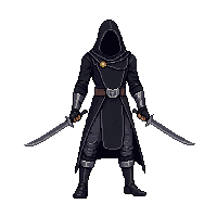 Hooded Rogue — free pixel art sprite from the Character Set collection, transparent PNG