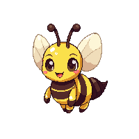 Bee — free pixel art sprite from Cute Creatures