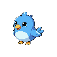 Bluebird — free pixel art sprite from Cute Creatures