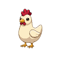 Chicken — free pixel art sprite from Cute Creatures