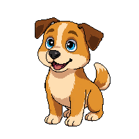 Dog Retriever — free pixel art sprite from Cute Creatures