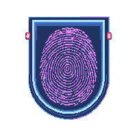 cyberpunk biometric scanner fingerprint lock