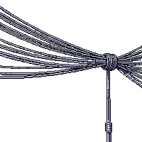 cyberpunk cable bundle thick wires overhead