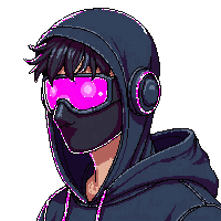 cyberpunk hacker neon visor hoodie cables