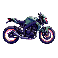cyberpunk motorcycle electric neon wheels sleek