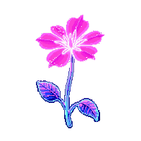 cyberpunk neon flower artificial bioluminescent