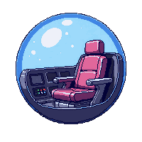 cyberpunk personal pod single seat bubble