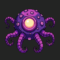 Dungeon Boss Beholder Floating Eye Tentacles — free pixel art sprite from Dungeon Crawler