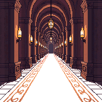 dungeon carpet tile red ornate royal corridor
