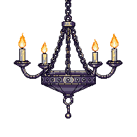 dungeon chandelier iron candles chain hanging
