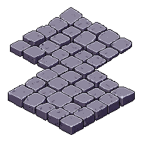 Dungeon Cobblestone Floor Tile Uneven Rough — free pixel art sprite from the Dungeon Crawler collection, transparent PNG
