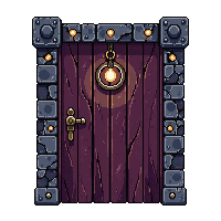 dungeon door iron reinforced heavy sealed