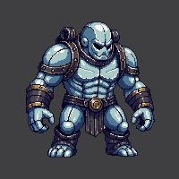 dungeon golem stone large slow powerful rocky
