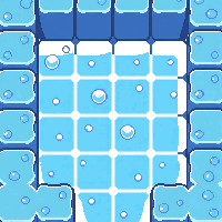 dungeon ice floor tile frozen slippery blue