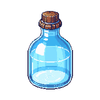 dungeon potion invisibility clear shimmer bottle