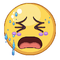 emoji face crying sobbing streams tears mouth
