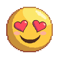 emoji face love heart eyes adoring red yellow