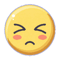 emoji face relieved peaceful calm closed eyes