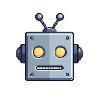 emoji face robot metal square antenna digital