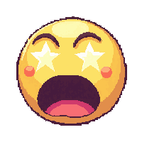 emoji face star struck sparkle eyes amazed