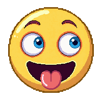 emoji face zany wild tongue out crazy eye