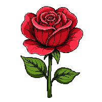 emoji flower rose red bloom petals romantic
