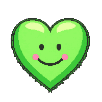 emoji heart green nature growth renewal fresh
