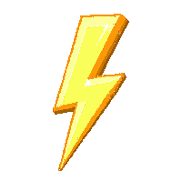 emoji lightning bolt jagged yellow electric power