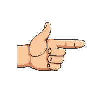 emoji pointing finger right direction indicating