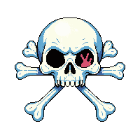 emoji skull crossbones danger poison warning