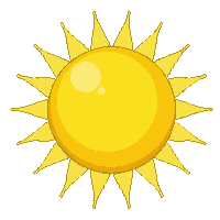 emoji sun bright yellow rays warm beaming