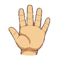 emoji wave hand greeting hello raised waving