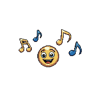 emote bubble music notes singing humming