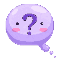 emote bubble question mark confused purple