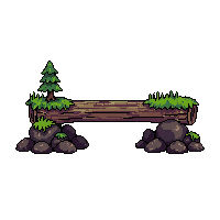 fallen log bridge moss crossing natural