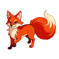 fox spirit nine tails kitsune fire orange