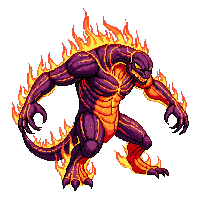 Lava Demon — free pixel art sprite from Enemy Sprites
