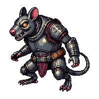 Armored Rat Giant — free pixel art sprite from Enemy Sprites