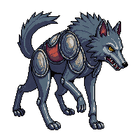 Armored Wolf — free pixel art sprite from Enemy Sprites