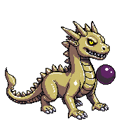 Bone Dragon Small — free pixel art sprite from Enemy Sprites