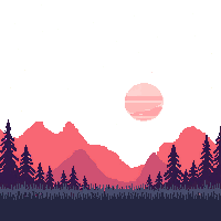 pink mountain landscape