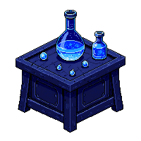Alchemy Table Midnight — free pixel art sprite from Environment Props