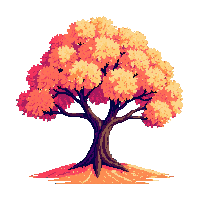 cherry tree autumn midnight