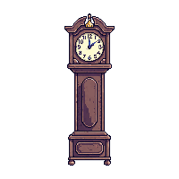 clock grandfather midnight