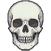 Skull — free pixel art sprite from Everyday Icons