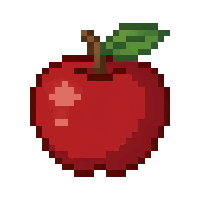 Apple Flat — free pixel art sprite from Everyday Icons