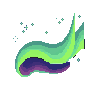 Aurora Flat — free pixel art sprite from Everyday Icons