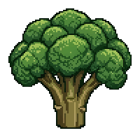 Broccoli Flat — free pixel art sprite from Everyday Icons