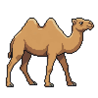 Camel Flat — free pixel art sprite from Everyday Icons