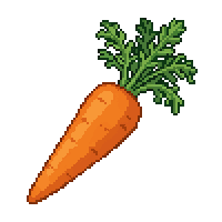 Carrot Flat — free pixel art sprite from Everyday Icons